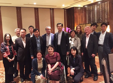 Group photo with The Nippon Foundation team including Mr. Takeju Ogata (President, The Nippon Foundation) and Ms. Eriko Takahashi (Program Director, The Nippon Foundation) at the Pan Pacific Hotel Singapore