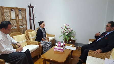 Meeting with Myanmar's Department of Social Welfare Deputy Director General
