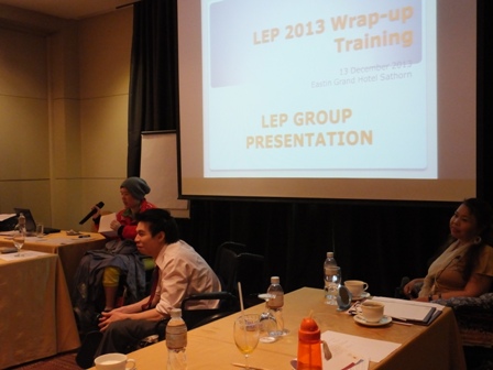 Presentation on life story by LEP Training participants
