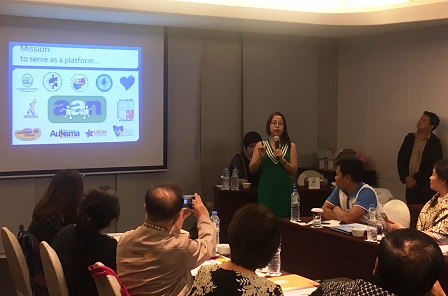 Former AAN Chairperson Ms. Erlinda Koe gives an overview and update of AAN