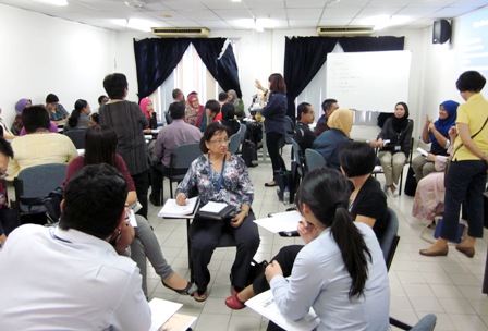 Group discussion about assessment of persons with disabilties