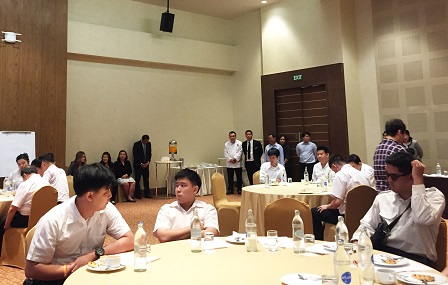 Trainees with diverse disabilities for the 60+ Plus Hotel Service Training attend the luncheon program