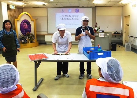 60+ Plus and Bakery Cafe staff leading the baking demonstration