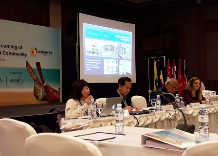 Presentation from delegates discussing 'Access to Justice, Entrepreneurial Enterprises & Disaster Management'