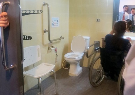 Accessible toilet at the APCD Training Building