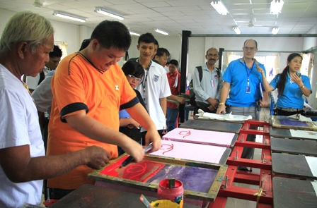 Field visit to the Center for Intellectually Disabled Innovation at the Association for Persons with Intellectual Disability   of Thailand office