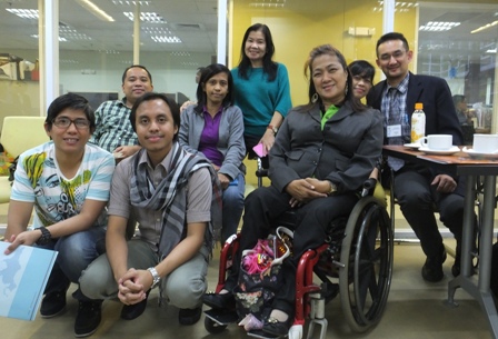 Photo with the Executive Director and other officials of the National Council on Disability Affairs