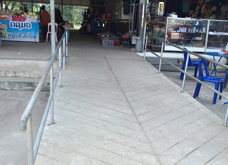 Accessible ramp at New Naxaithong Market