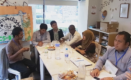 Visit to a center for persons with psychosocial disabilities in Tokyo