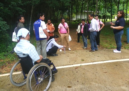 Accessibility audit of the main road leading to the house of a child with disability