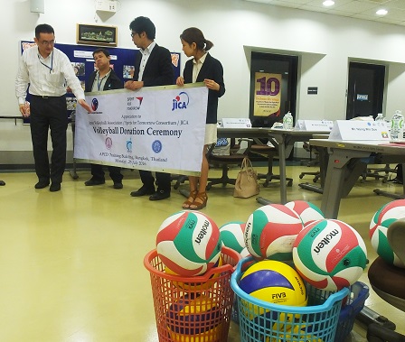    Acknowledgment and appreciation of the volleyball donation from key partners