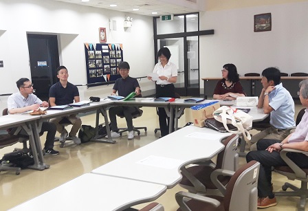 Introduction of study visit participants
