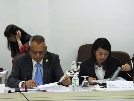 Department of Empowerment of Persons with Disabilities led by Director General Mr. Somkid Somsri