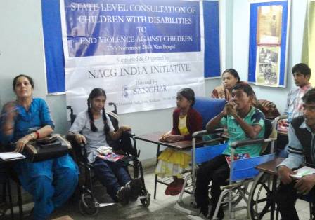 Meeting with children with disabilities at the State Level Consultation