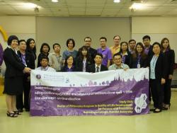 Study Visit of Ratchasuda College PhD Students and Staff, Bangkok, Thailand, 16 November 2015