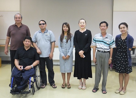 Visit of Myanmar Federation of Persons with Disabilities, Bangkok, Thailand, 17 February 2017