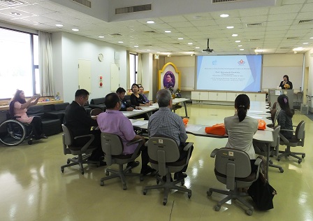  Visitation by Wheelchair and Friendship Center of Asia (WAFCA) Chairperson, 28 January 2016