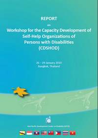 Workshop for the Capacity Development of Self-Help Organizations of Persons with Disabilities (CDSHOD)